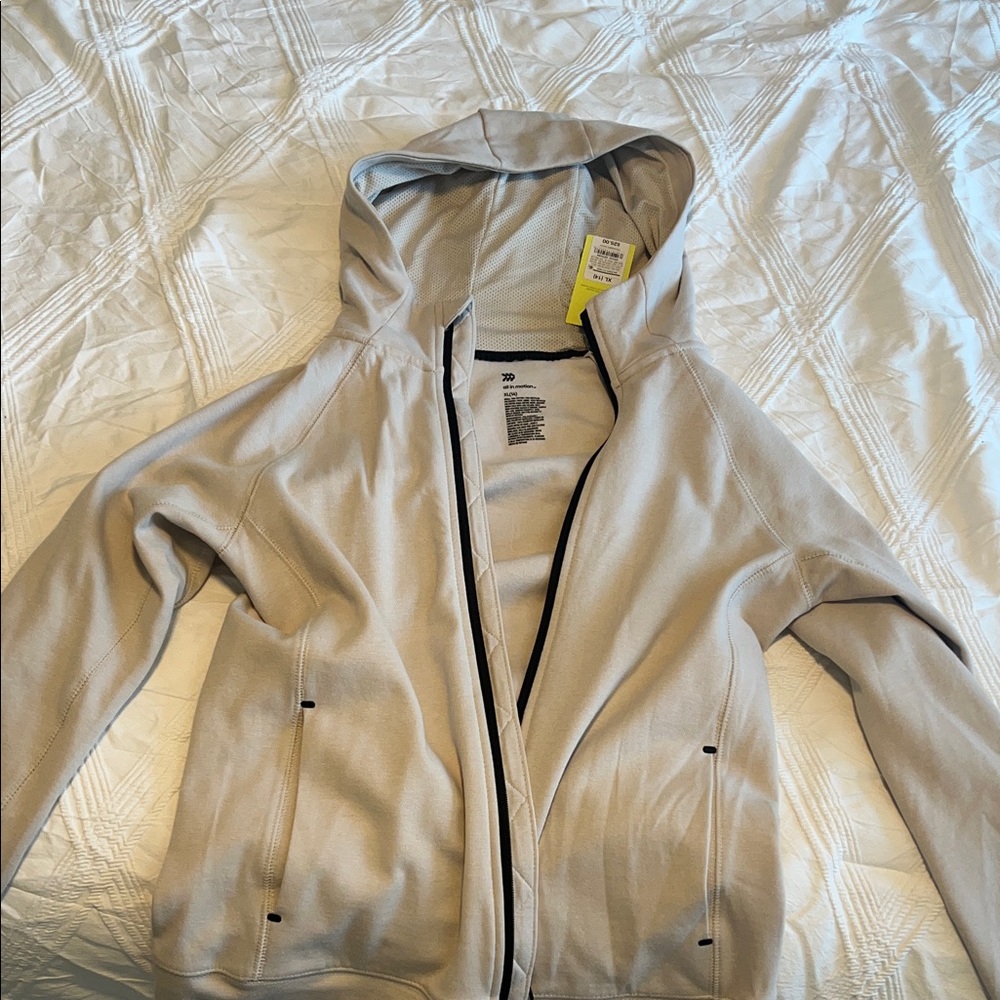 All in Motion Light Tan Hooded Utility Jacket